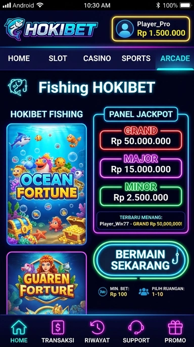 Galeri pratinjau visual hokibet build APK resmi terbaru